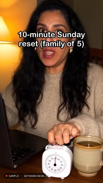 My ten-minute Sunday reset for a family of five