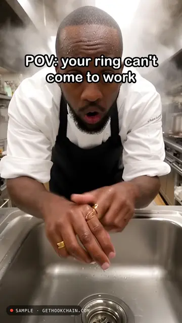 POV: you're a chef and your ring can't come to work