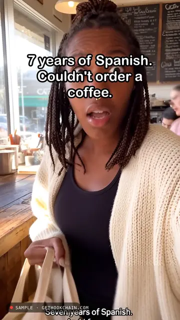 Seven years of Spanish and I froze at the counter