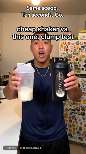 The clump test: cheap shaker vs. this one