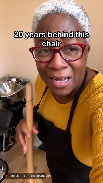Twenty years behind the chair, then I made this